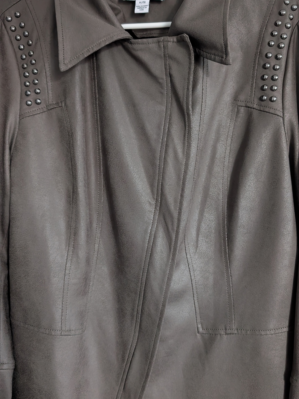 Joseph Ribkoff Women's Gray Stud-Accent Jacket Size XL - Picture 2 of 11